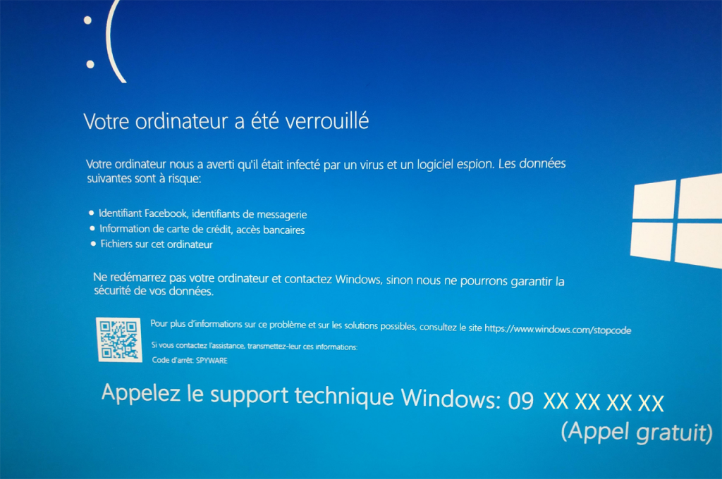 arnaque faux support Microsoft